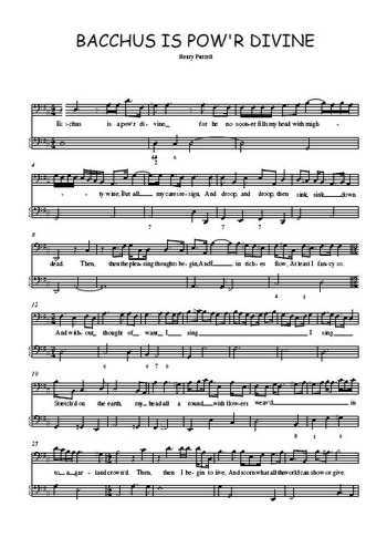 Bacchus is a pow'r divine